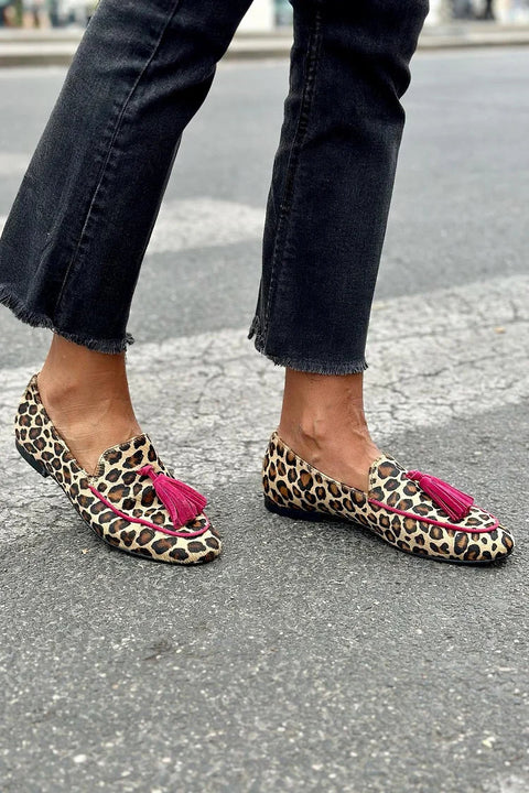 Rihanna | Mokasíny s leopardím vzorem