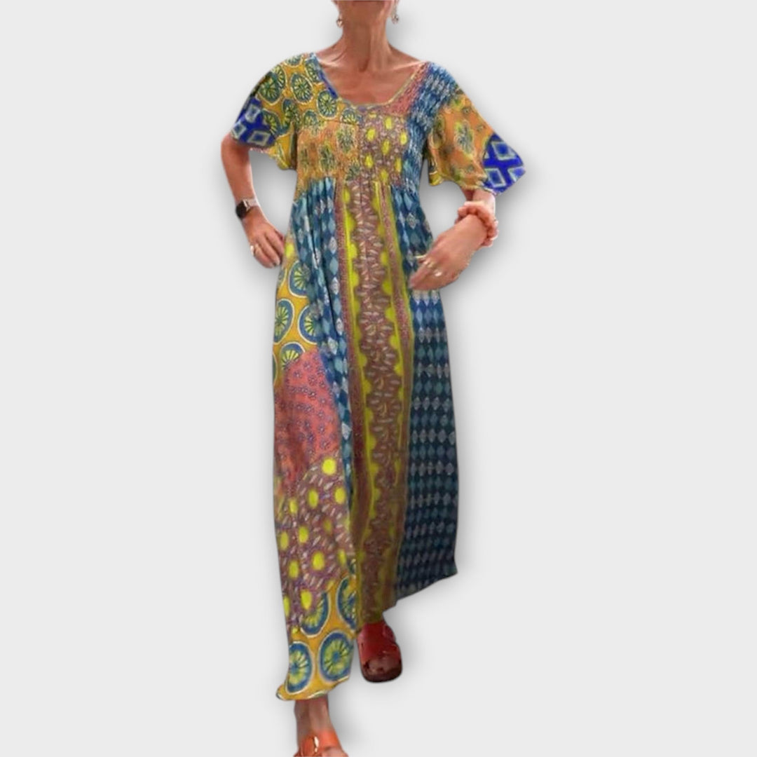 Melania - Vibrantní Boho šaty
