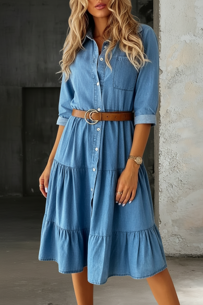 Barbora | Ležérně elegantní džínové šaty