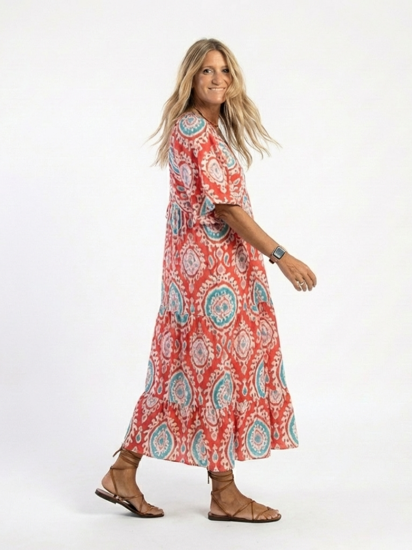 Zaria | Midi šaty s paisley vzorem
