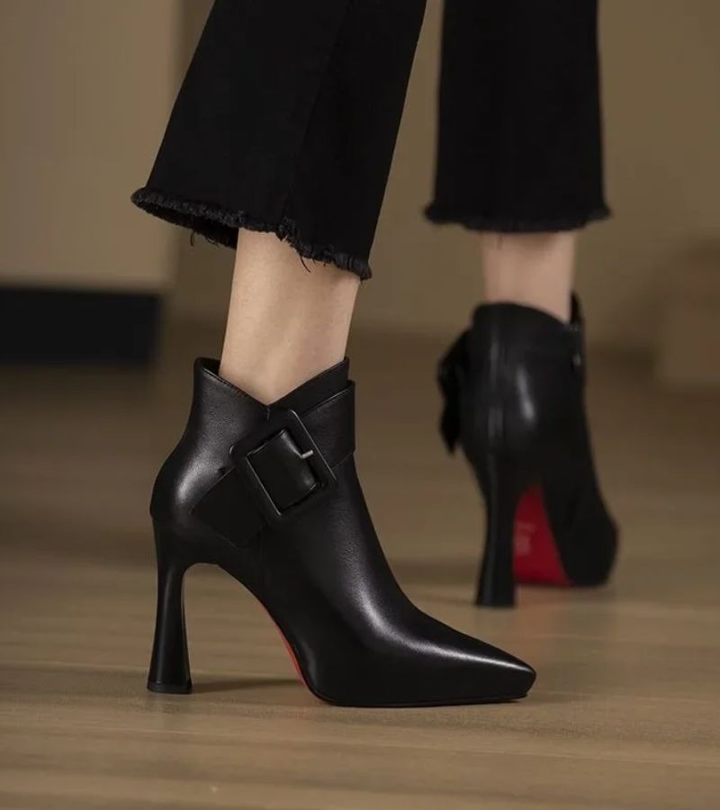 SVETLANA | BOTY NA PODPATKU S OVERSIZE SLOUPOVOU SBUKOU