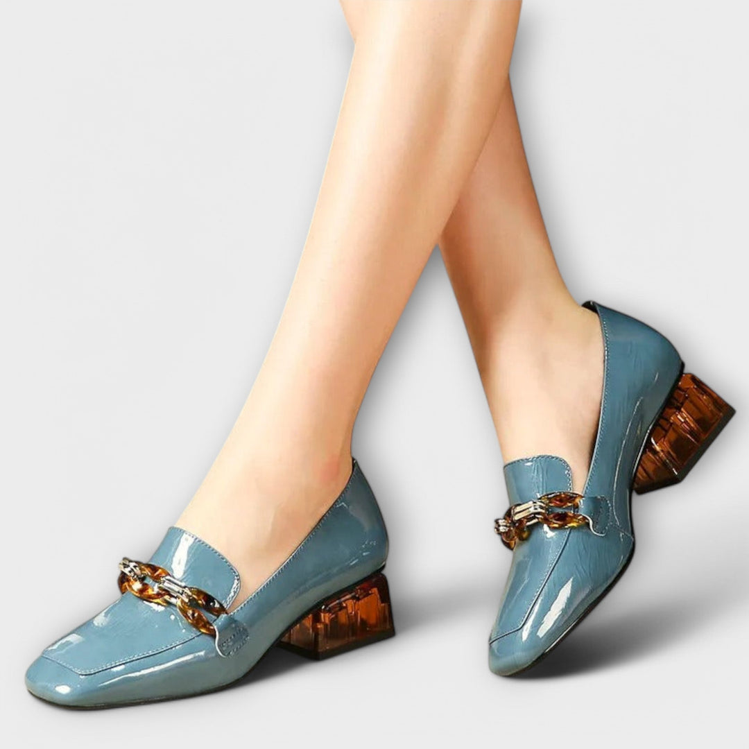 Věnceslava Elegantní Mocasíny Krissy Z Pravé Kůže