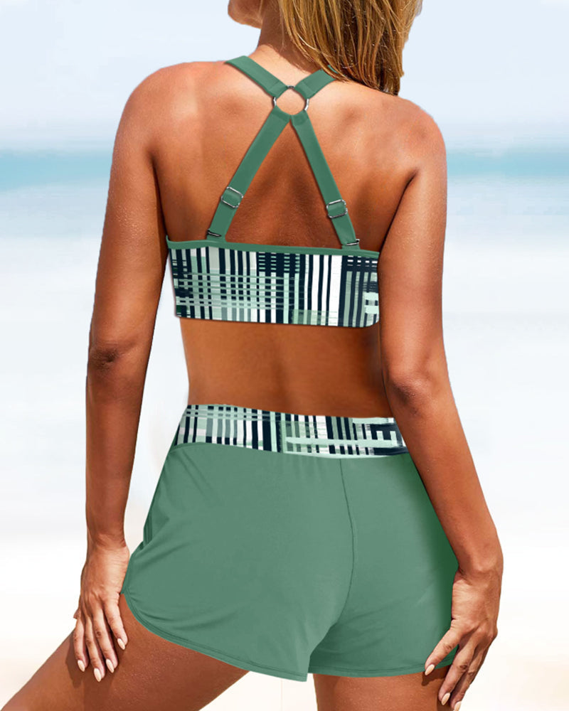 Janette - Vysoké bikiny s žebrováním