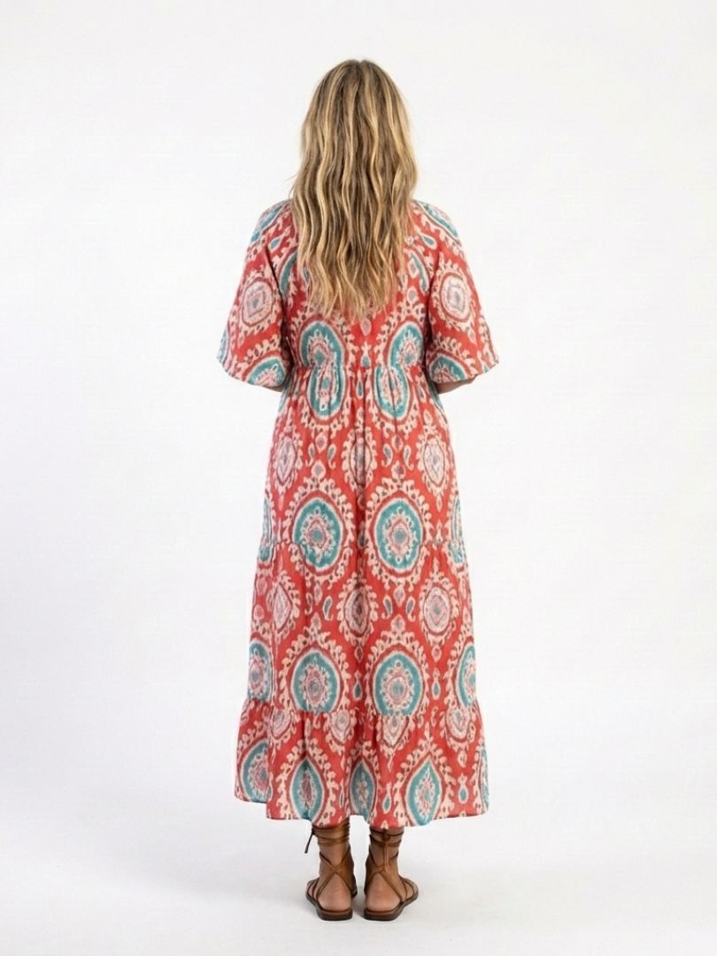 Zaria | Midi šaty s paisley vzorem