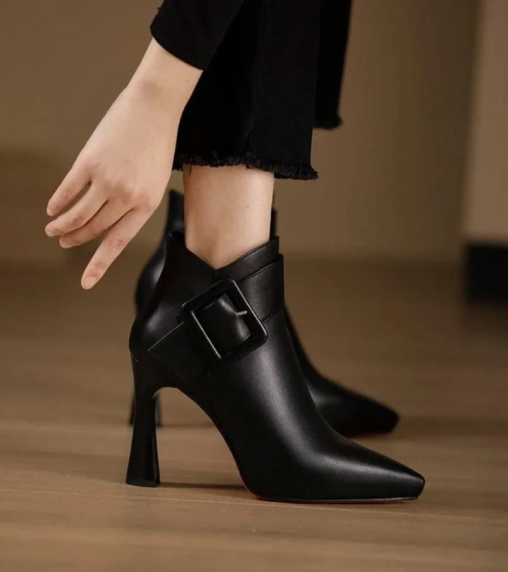 SVETLANA | BOTY NA PODPATKU S OVERSIZE SLOUPOVOU SBUKOU