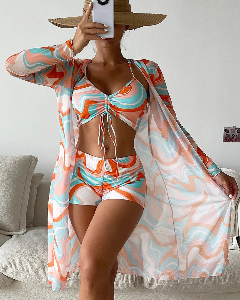 Laluna® | 3-dílná bikini souprava s potiskem