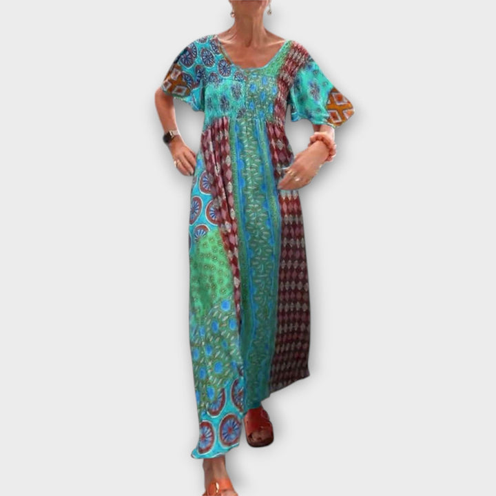 Melania - Vibrantní Boho šaty