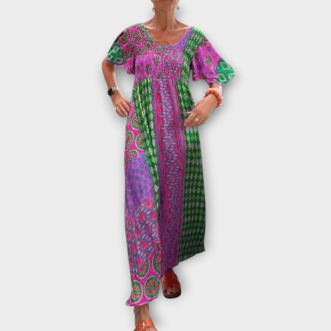 Melania - Vibrantní Boho šaty