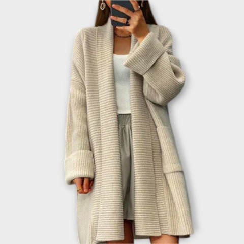 Euphemia - Dlouhý pletený cardigan