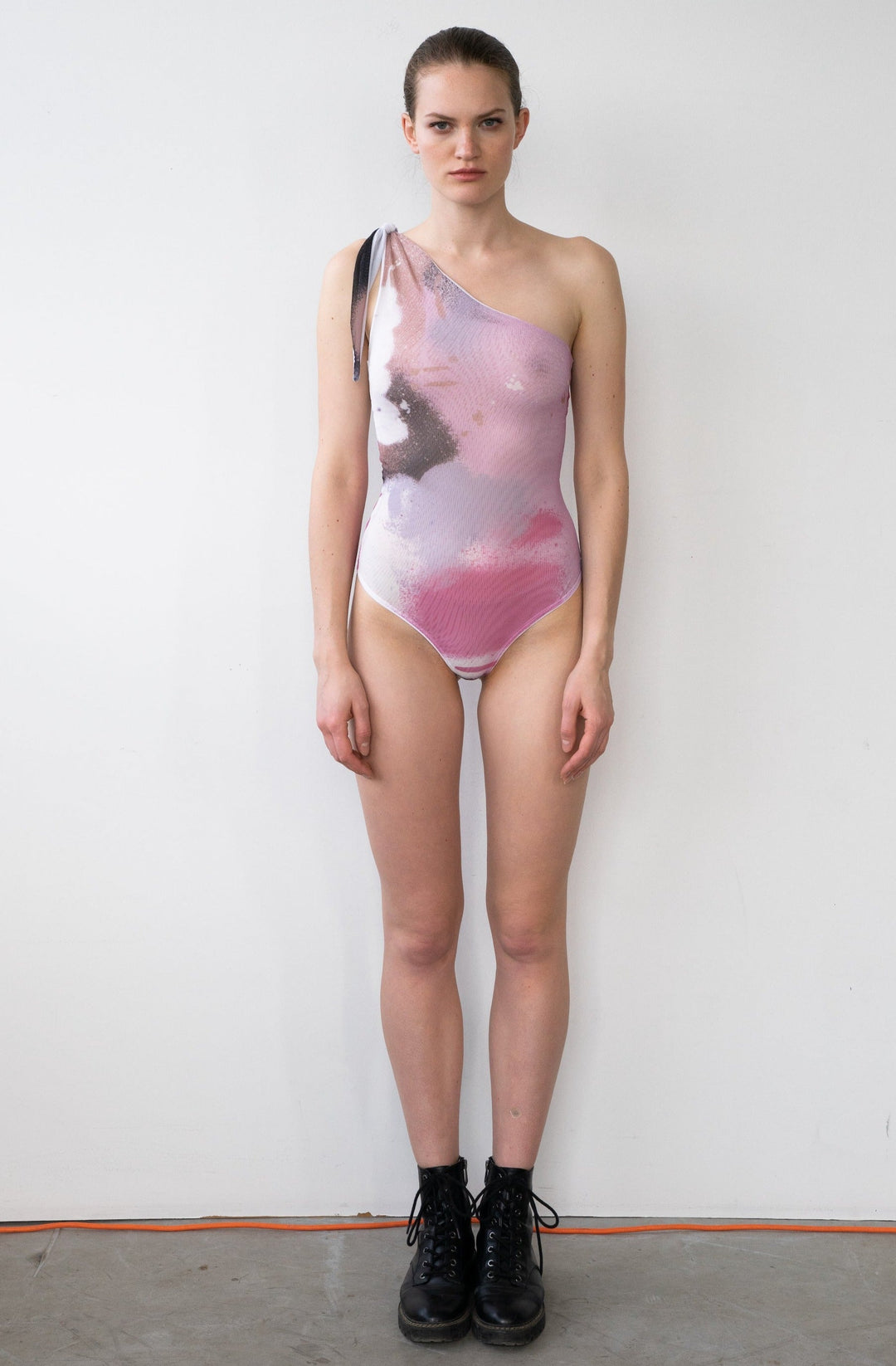 MAGDA BODYSUIT IN PINK MESH