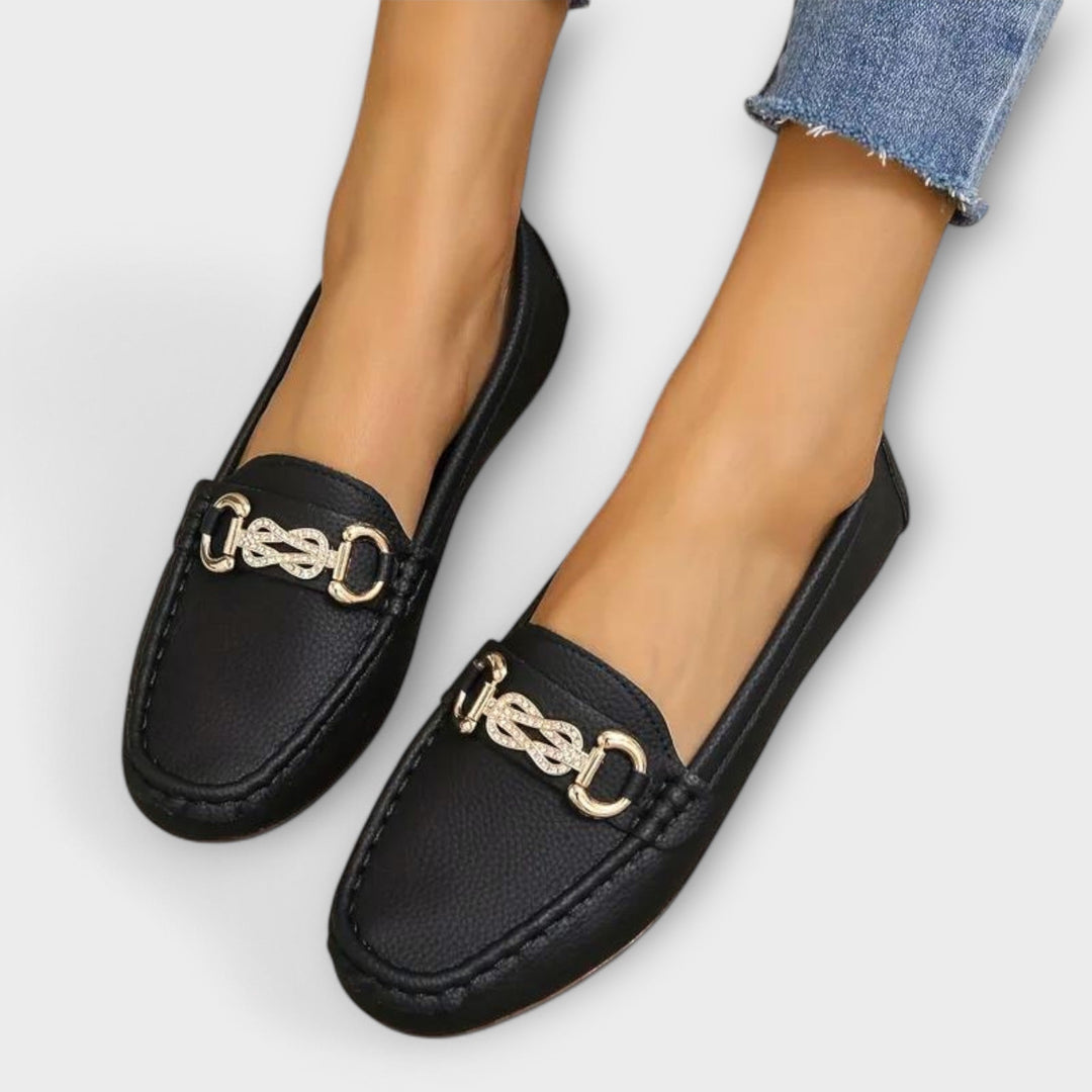 Sára Sofistikované Mocasíny Slipon Klasické Kožené