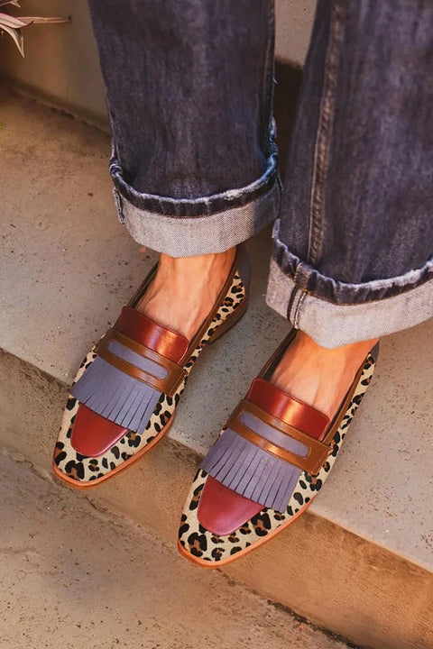 Zelda | Elegantní mokasíny s leopardím vzorem