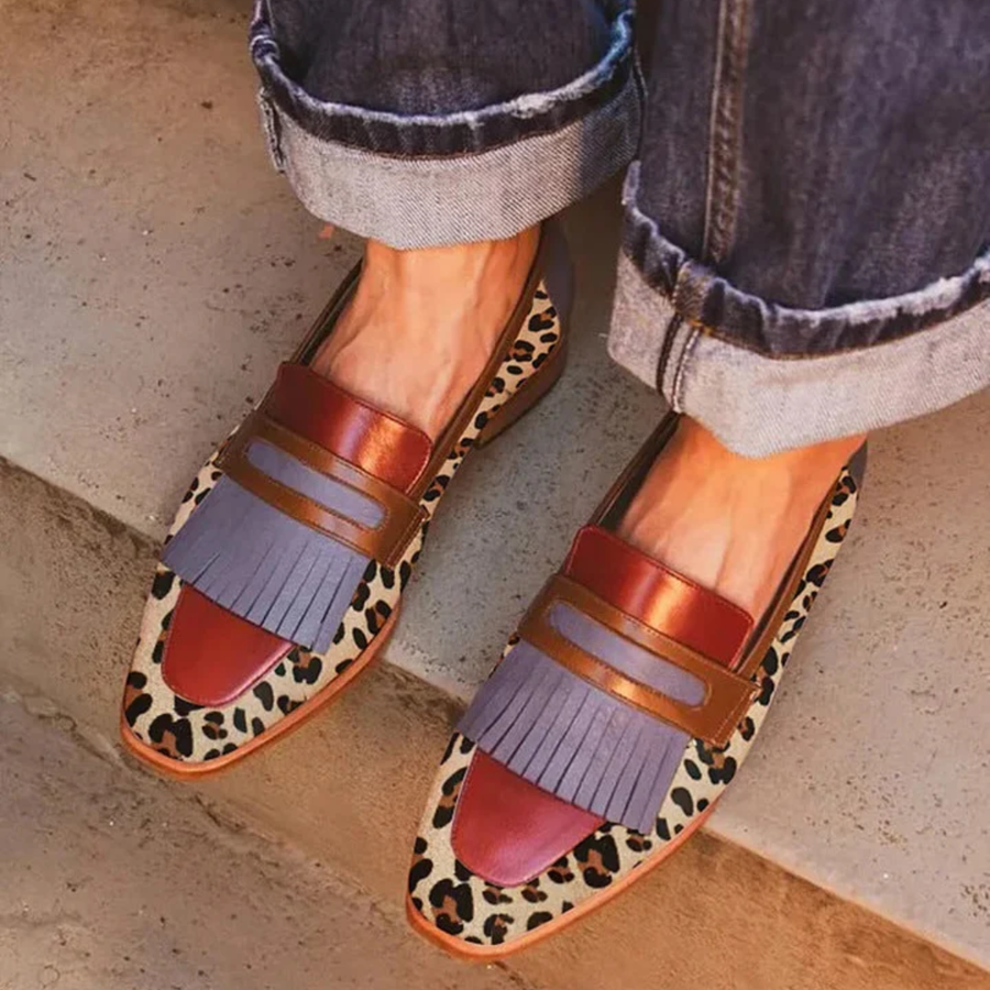 Zelda | Elegantní mokasíny s leopardím vzorem