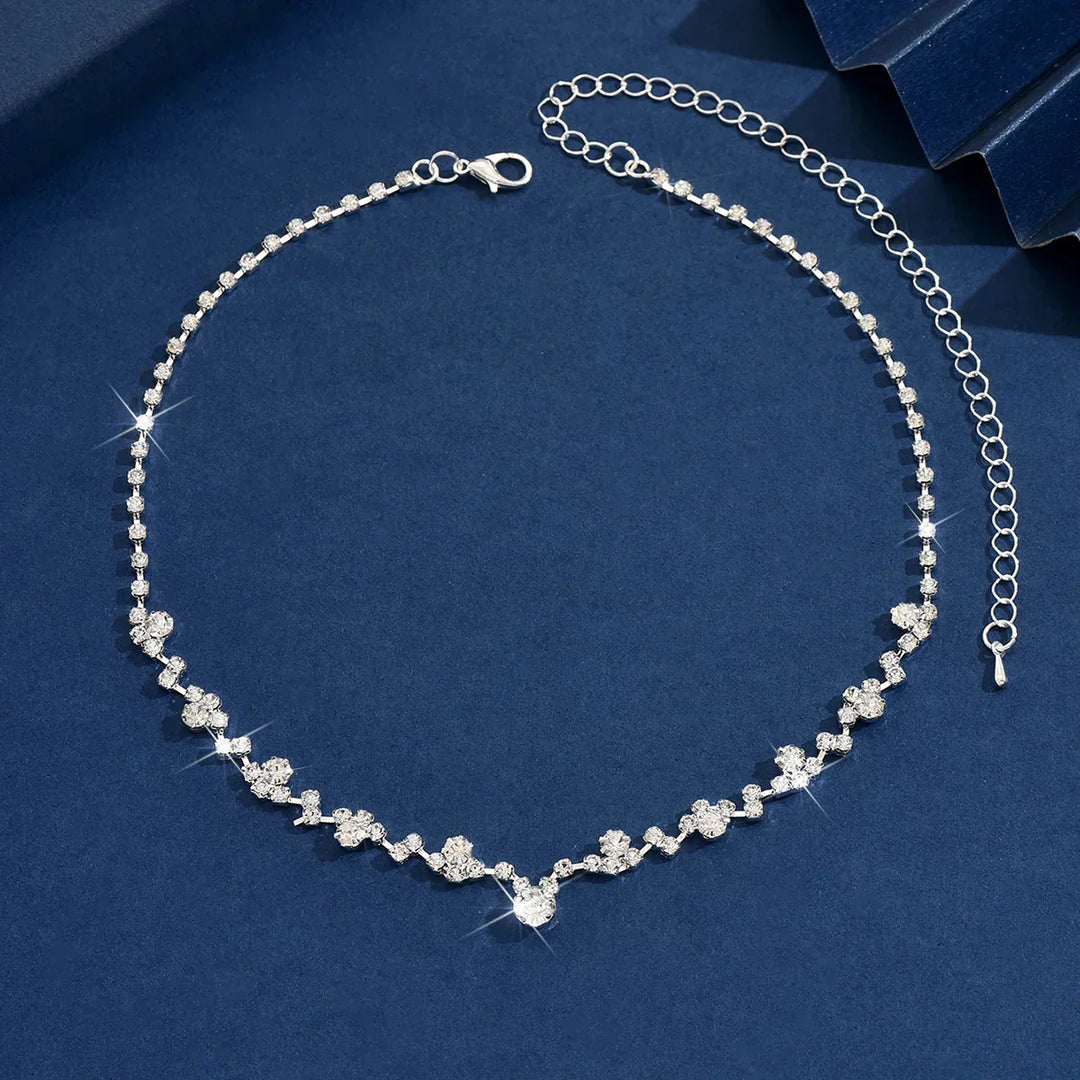 Elegantní svatební náhrdelník s diamanty