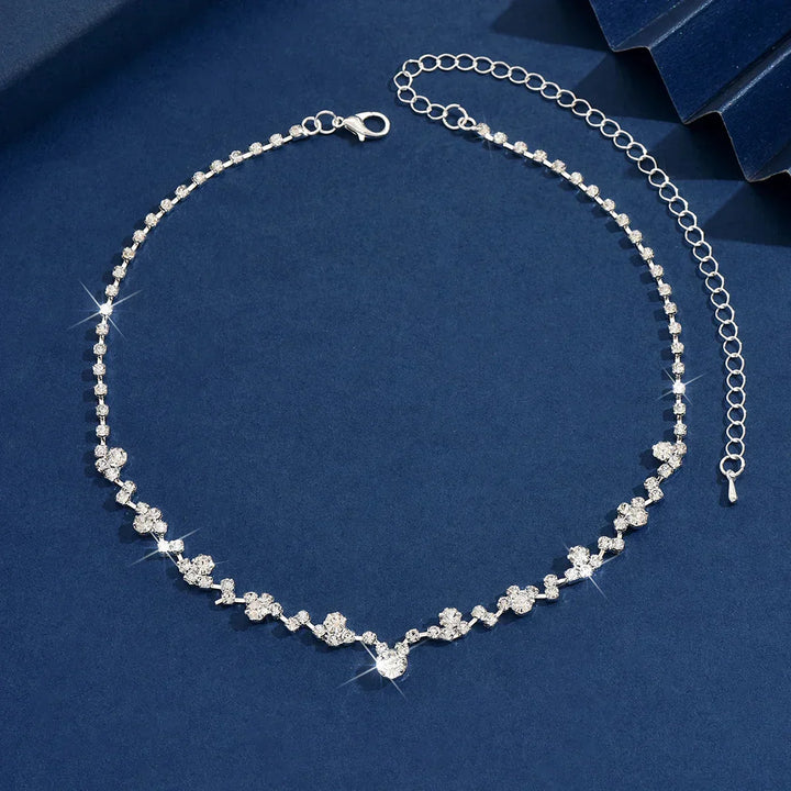 Elegantní svatební náhrdelník s diamanty