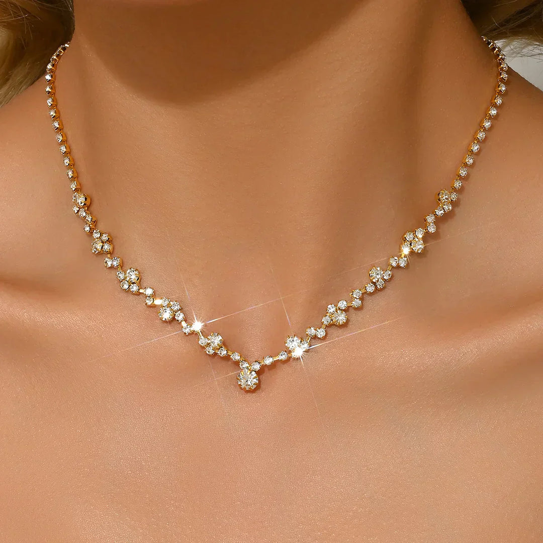 Elegantní svatební náhrdelník s diamanty