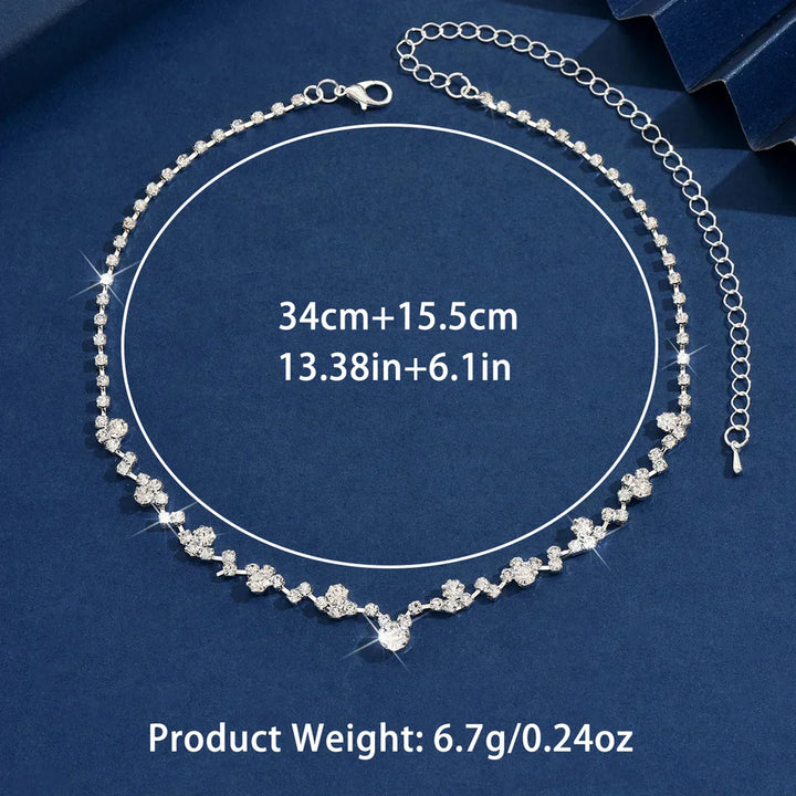 Elegantní svatební náhrdelník s diamanty