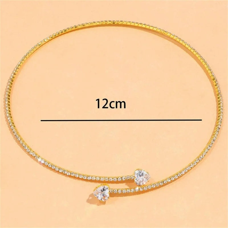 Choker Cuore di Cristallo