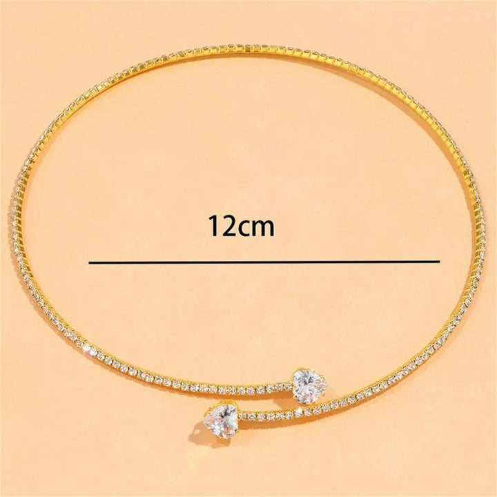 Choker Cuore di Cristallo