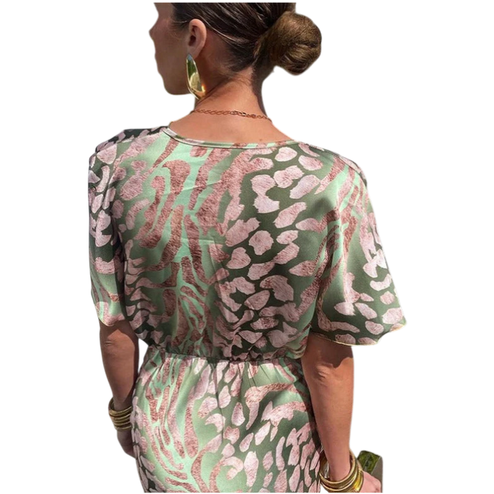 Veronika – Elegantní zavinovací maxi šaty