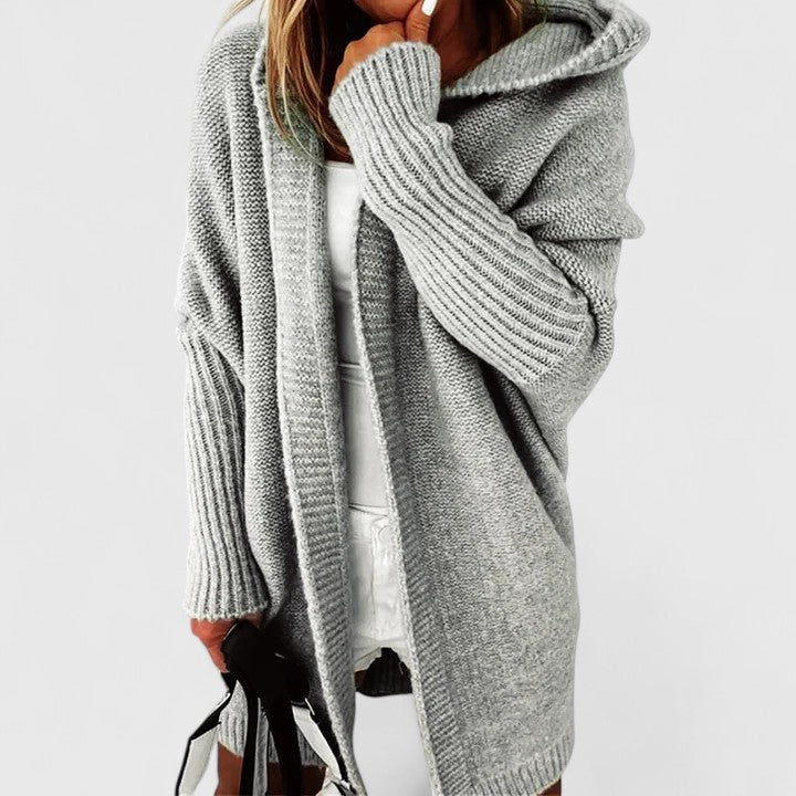 Daniela – Dlouhý cardigan s kapucí