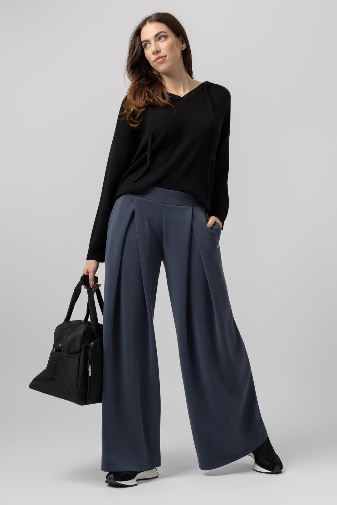Kalhoty ChicLine Relaxed Azurea