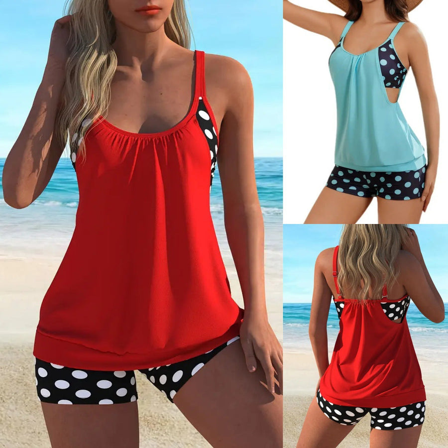 Tereza™ — Tankini s puntíkovým vzorem ve více barvách