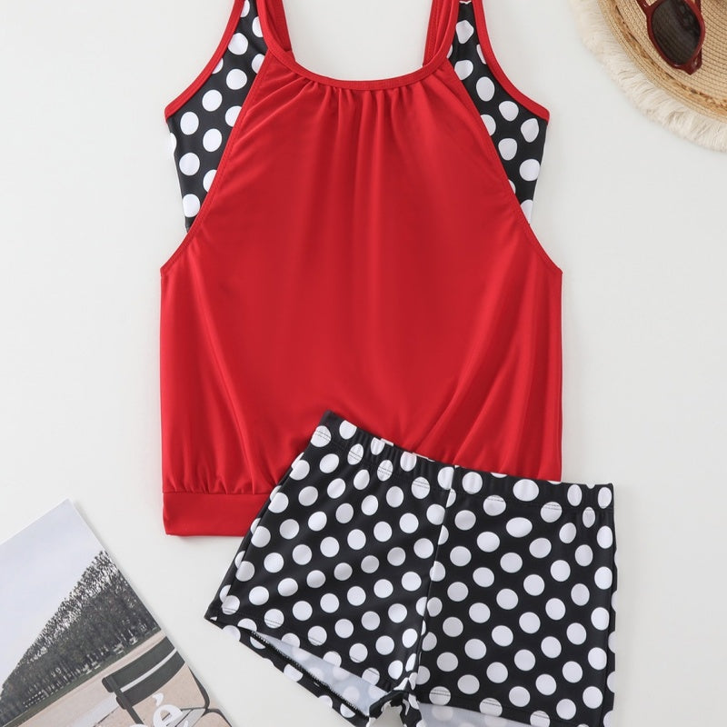 Tereza™ — Tankini s puntíkovým vzorem ve více barvách