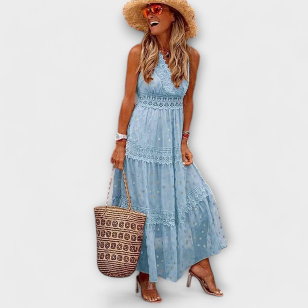Lola - Maxi šaty s boho krajkou