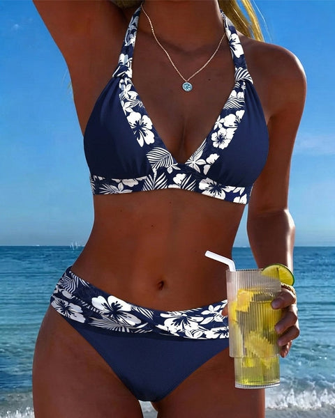 Nadin™ — Květinové bikiny s vysokým pasem
